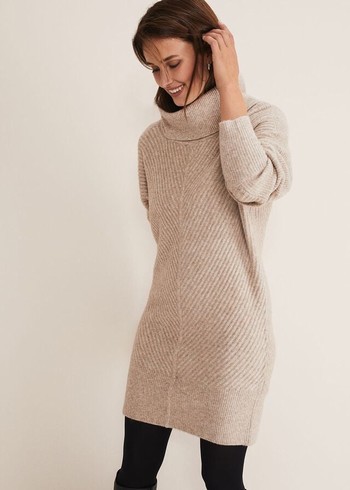 Phase Eight Fillipa Tunic Knitwear Beige Canada | CHPTQV-493